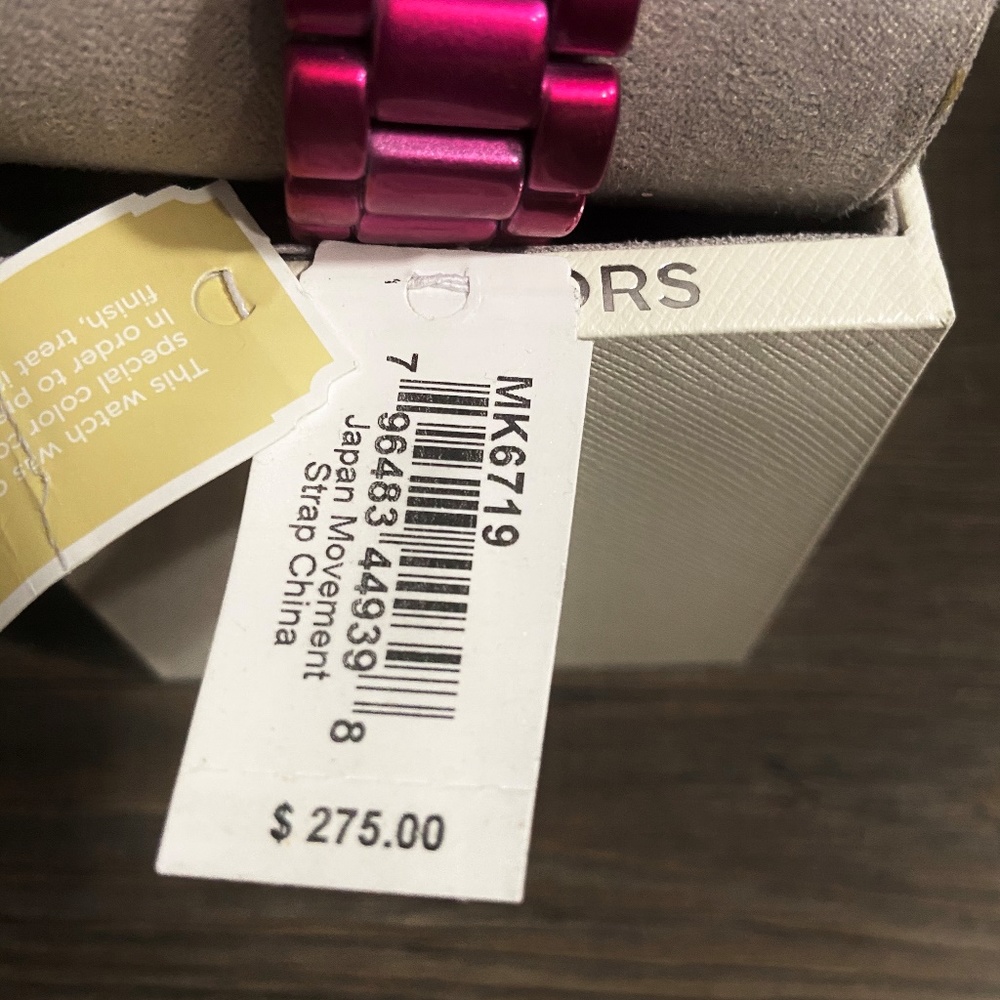 Michael Kors Ladies Ritz Pink Chronograph Watch - Picture 4 of 7